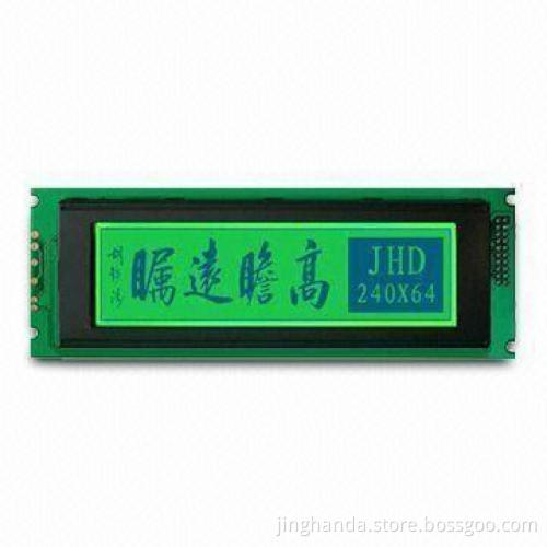5.0V Graphics LCD Module with 240 x 64 Dots Display Content and 136.8 x 33.6mm Viewing Area